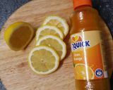 Gambar langkah 1 resipi Oren Sunquick dengan hirisan Lemon.