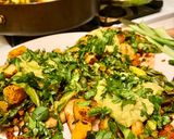 A picture of step 4 of Chorizo potato tostadas.