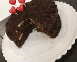 عکس مرحله 5 از دستور کیک خامه ای با فیلینگ موز و گردو😋