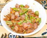 Foto langkah ke 8 dari resep Oseng Kikil Cabe Ijo.