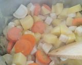 Krumplileves sonkával recept fázis 1 fotója