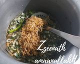 A picture of step 1 of Methi Sprouts Pulao.