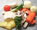 Tavaszi zöldségleves sajtgombóccal.. 🥕 recept fázis 1 fotója