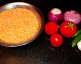 A picture of step 1 of Yellow Lentils.