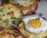 A picture of step 4 of Croque Madame and Monsieur.