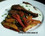 A picture of step 4 of Beef steaks #cookpadramadan.