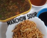 A picture of step 3 of Manchow Soup.