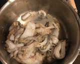 A picture of step 2 of Baked Squid (pre 15 min, oven 20min).