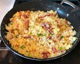 A picture of step 4 of Kids Favorite- Hot Dog Fried Rice.