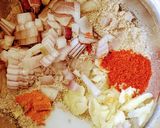 A picture of step 4 of Urad Pithala black gram pithala.