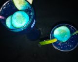 A picture of step 4 of Blue Hawaii.