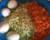 A picture of step 6 of Beef Jollof rice with coleslaw.