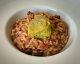 Foto del paso 8 de la receta: Arroz meloso con jamón ibérico, Idiazábal y alcachofa