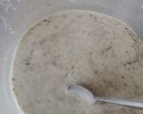 A picture of step 5 of Mint smoked buttermilk.