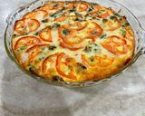 A picture of step 10 of Crustless Vegetarian Quiche.