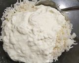 A picture of step 1 of Curd rice.