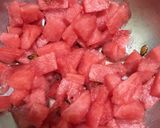 A picture of step 3 of Watermelon kheer.
