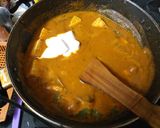 A picture of step 5 of Shahi Paneer.