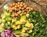 A picture of step 2 of Quinoa salad.