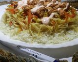 A picture of step 4 of Singapore rice.