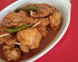 A picture of step 7 of Koila Karahi.
