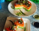 ট্রাই কালার সুজি ধোকলা (Tri colour semolina dhokla recipe in bengali) রেসিপির ধাপ 10 ছবি