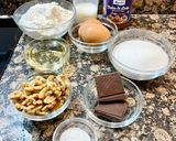 Foto del paso 1 de la receta: Pastel de nueces y dulce de leche con cobertura crujiente, “sin gluten”
