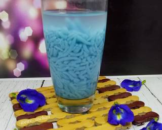 Cendol Bunga Telang - Step 1
