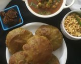 छोले मसाला पालक पूरी ( chole masala palak रेसिपी चरण 7 फोटो