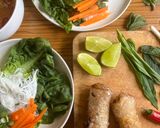 A picture of step 6 of Vietnamese Spring Rolls.