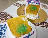 A picture of step 5 of Hidden star birthday cake.