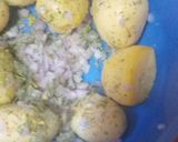 A picture of step 1 of Aloo Parantha.