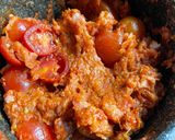 A picture of step 1 of Keto Nam Prik Ong with Pork.