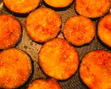 A picture of step 3 of Pan fried aubergine.