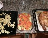 Foto del paso 6 de la receta: Pollo a la sal con papas y ensalada de couscous con verduras