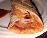 A picture of step 4 of Egg potato roll.