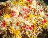 A picture of step 13 of Chicken biryani rice #eid Mubarak.