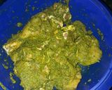 A picture of step 2 of Chicken Cafreal.