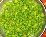 A picture of step 1 of Green chana mushroom ki sabji.
