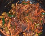 A picture of step 4 of Mexican Rice with Red Sauce.