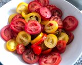Foto del paso 1 de la receta: Trilogía de tomates y aceitunas