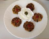 A picture of step 4 of Oats spinach and peas croquettes.