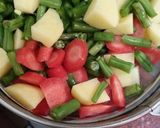 A picture of step 1 of Beans & potato bhaji.