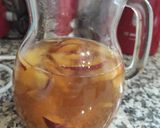 Φωτογραφία βήματος 2 της συνταγής "Πράσινο iced tea με ροδάκινο και μέλι" 🍹🌡️🏖️