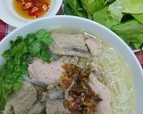 Hình bước làm 5 của món Bún mọc sườn non