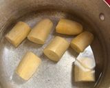 A picture of step 1 of Plantain custard.
