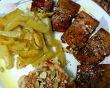 Foto del paso 4 de la receta Tofu con patatas y hummus de judía blanca