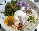 A picture of step 1 of Methi Missi Roti.
