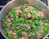 A picture of step 3 of Spinach with Ground Beef Bake.