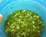 A picture of step 1 of Waterleaf and Utazi Native Rice 2.